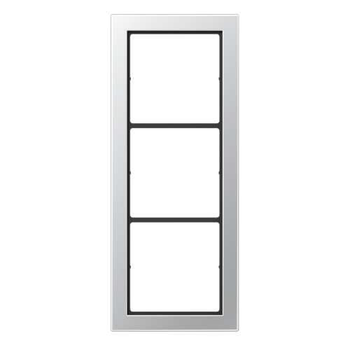 Jung Afdekraam LS-Flat-Des.aluminium 3-voudig - 4011377015340 - 20018722