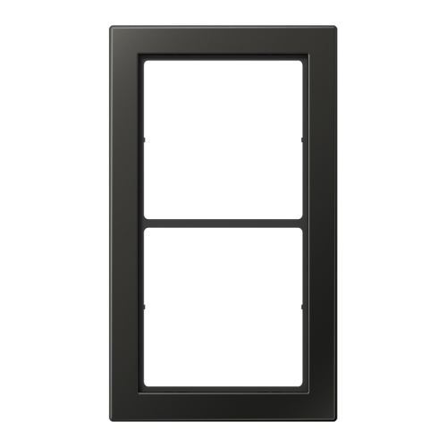 Jung Afdekraam LS-Flat-Des.antraciet 2-voudig - 4011377015364 - 20018720