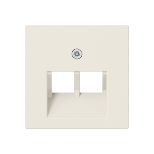 JUNG afdekplaat 2x rj45 creme A569-2BFPLUA - 4011377019225 - 11011093