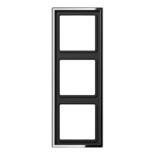 Jung Afdekraam LS-glans chroom 3-voudig - 4011377022263 - 20018781