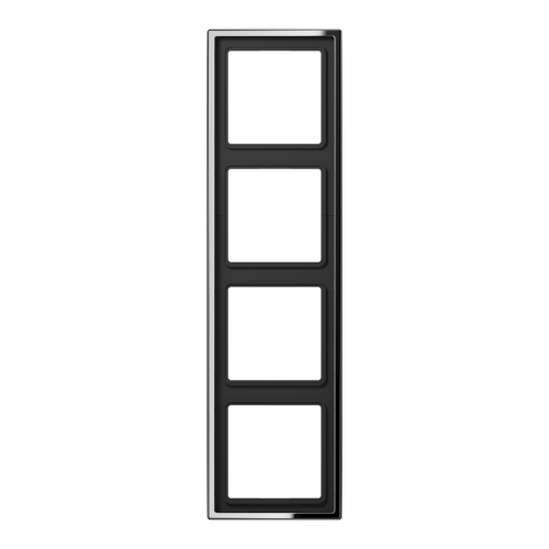 Jung Afdekraam LS-glans chroom 4-voudig - 4011377023277 - 20018782