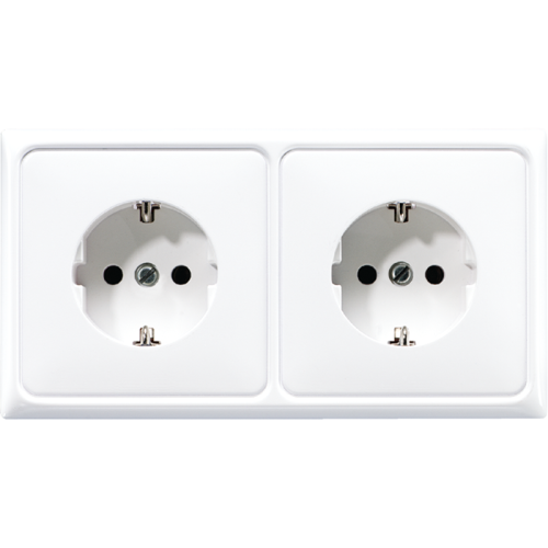 Jung Wcd. CD500 alpin wit 2-vdg.voor wandgoot - 4011377026759 - 20017837