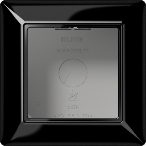Jung Opbouwkap A500 zwart 1-voudig - 4011377039773 - 20017052