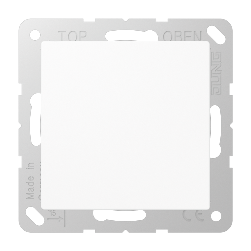 JUNG blindplaat klem alpin wit a594-0ww - 4011377041950 - 3438981