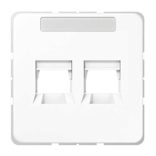 Jung Afdekking CD500 a.wit v.mod.jack 2-vdg. - 4011377047402 - 20017932