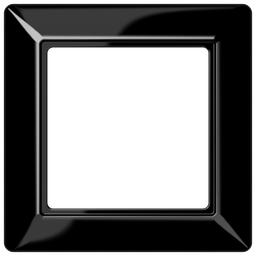 JUNG afdekraam 1v zwart AS581SW - 4011377049154 - 11003650