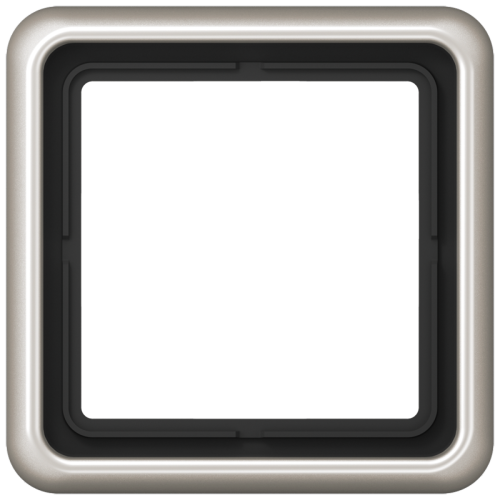 Jung Afdekraam CD500 platina 1-voudig - 4011377052406 - 20017970