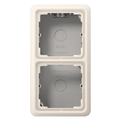 JUNG opbouwbak 2v creme cd582aw - 4011377053205 - 3439019
