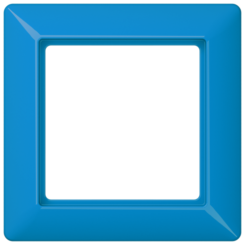 Jung Afdekraam AS500 blauw 1-voudig - 4011377054530 - 20017066