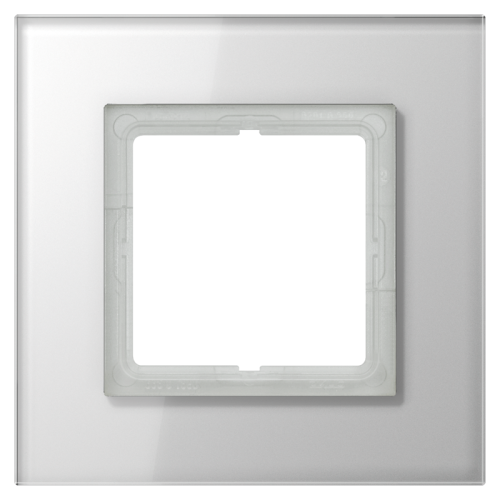 Jung Afdekraam LS-plus alp.wit glas 1-voudig - 4011377069626 - 20019845
