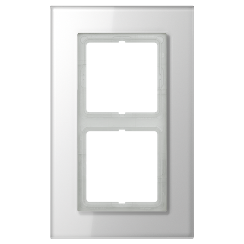 Jung Afdekraam LS-plus alp.wit glas 2-voudig - 4011377069633 - 20019848