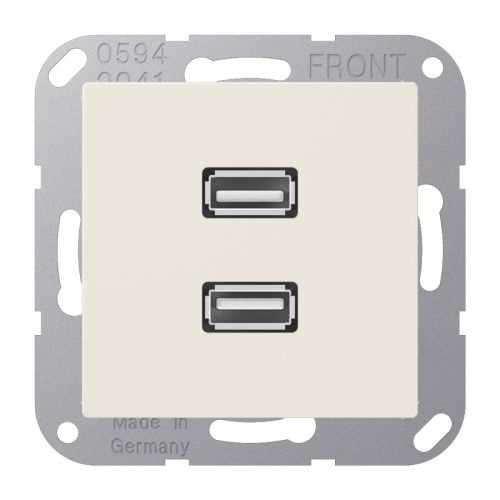 Jung Afdekking A(S)500 wit voor 2xUSB - 4011377069725 - 20019948