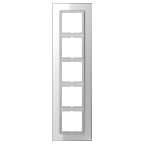 Jung Afdekraam LS-plus alp.wit glas 5-voudig - 4011377070196 - 20019857