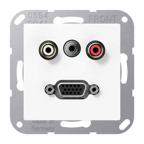Jung Afdekking A(S)500 a.wit v.Audio/Jack/VGA - 4011377070530 - 20019913