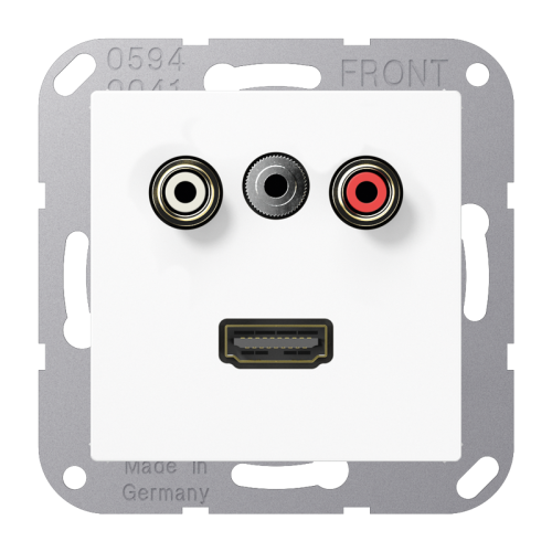 Jung Afdekking A(S)500 a.wit Audio/Jack/HDMI - 4011377070578 - 20019919