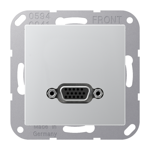 Jung Afdekking A500 aluminium voor 1xVGA - 4011377070684 - 20019921