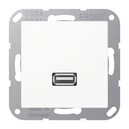 Jung Afdekking A(S)500 alpin wit voor 1xUSB - 4011377070769 - 20019939