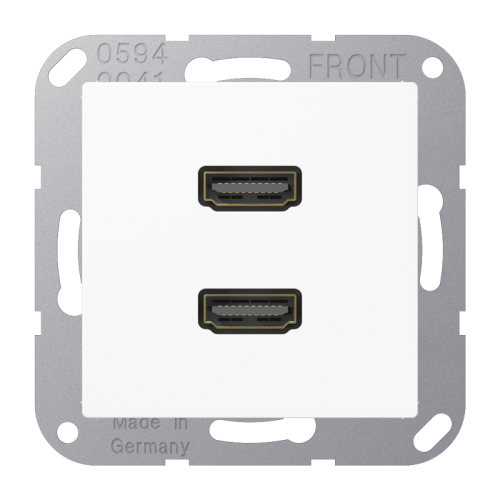 Jung Afdekking A(S)500 alpin wit voor 2xHDMI - 4011377070813 - 20019946