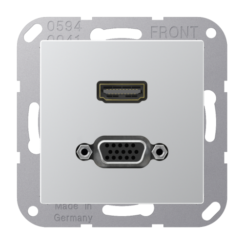 Jung Afdekking A500 aluminium voor HDMI/VGA - 4011377070868 - 20019962