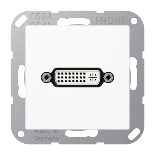 Jung Afdekking A(S)500 alpin wit voor 1xDVI - 4011377070929 - 20019972