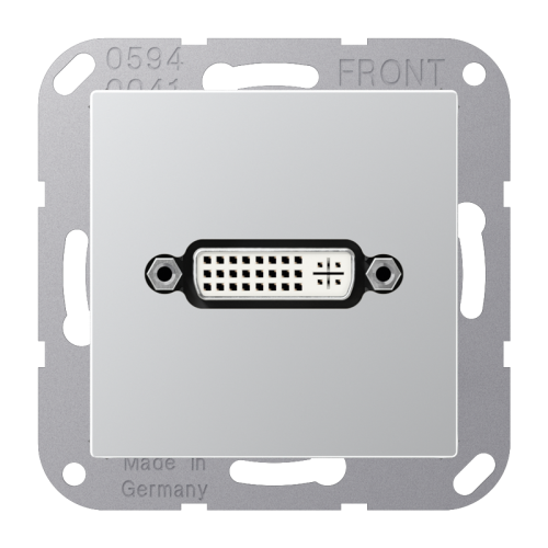 Jung Afdekking A500 aluminium voor 1xDVI - 4011377070943 - 20019968
