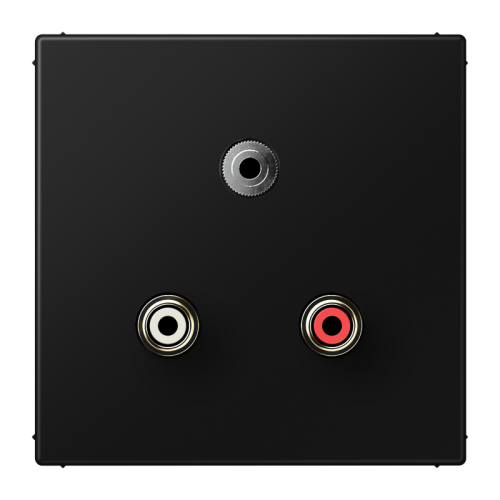 Jung Afdekking LS990 zwart voor Audio/Jack - 4011377070981 - 20020013