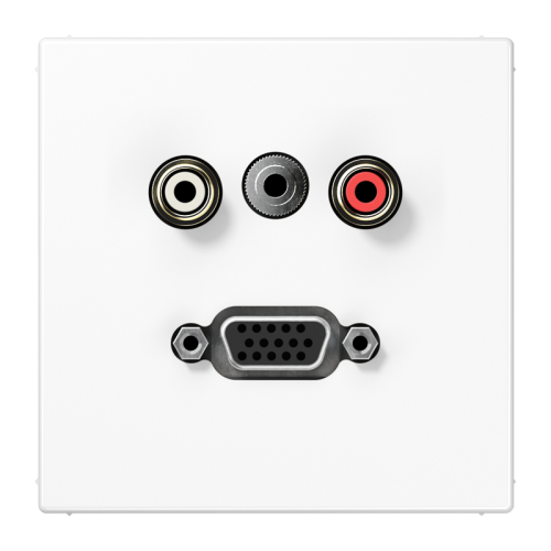Jung Afdekking LS990 alp.wit v.Audio/Jack/VGA - 4011377071544 - 20020031