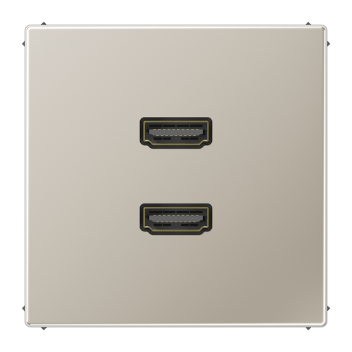 Jung Afdekking LS-edelstaal voor 2xHDMI - 4011377072176 - 20020009