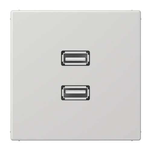 Jung Afdekking LS990 licht grijs voor 2xUSB - 4011377072336 - 20020062