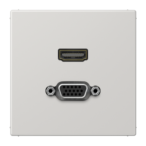 Jung Afdekking LS990 licht grijs v. HDMI/VGA - 4011377072534 - 20020073