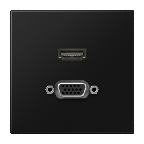 Jung Afdekking LS990 zwart voor HDMI/VGA - 4011377072541 - 20020074