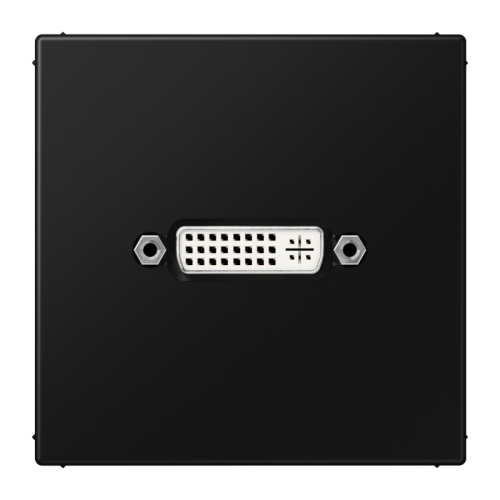 Jung Afdekking LS990 zwart voor 1xDVI - 4011377072749 - 20020079