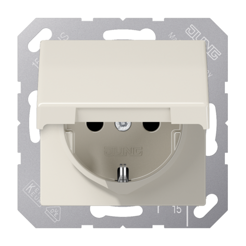JUNG wcd 1v ra creme met klapdeksel AS1520NKL - 4011377076051 - 3439136