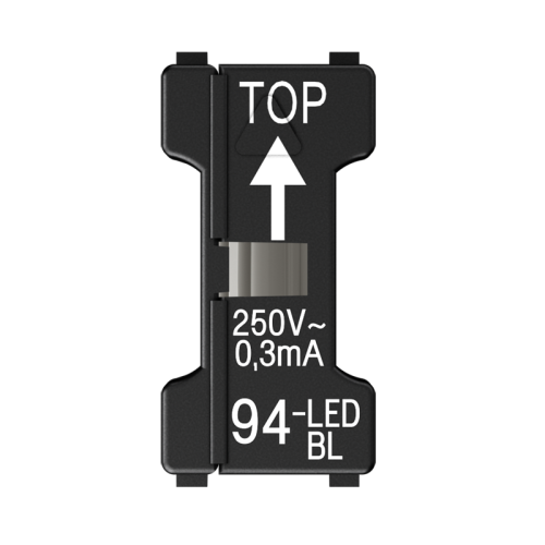 Jung LED-opsteeklampje blauw 110-250 V. 1,1mA - 4011377087774 - 20015068