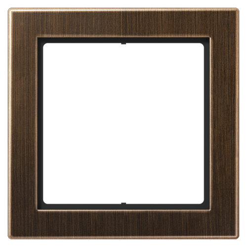 Jung Afdekraam 1-v. Flat Design messing ant. - 4011377093478 - 20018728
