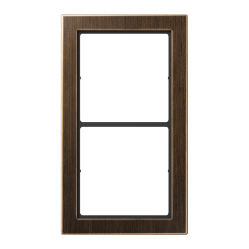 Jung Afdekraam 2-v. Flat Design messing ant. - 4011377093508 - 20018730