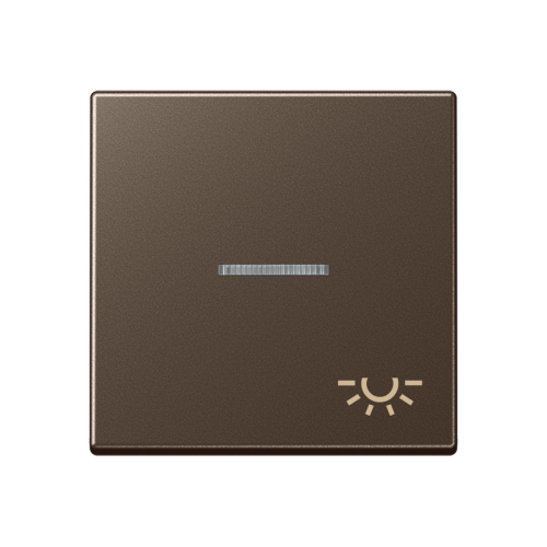 Jung Schakelwip lampsymbool+lens A500 mokka - 4011377096257 - 20016101