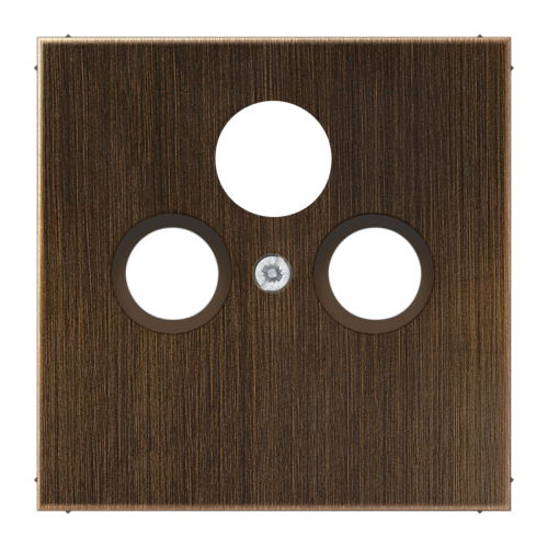 Jung Afdekking SAT-TV 3-gats LS messing ant. - 4011377099074 - 20020258