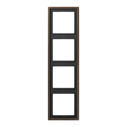 Jung Afdekraam 4-voudig LS messing antiek - 4011377099586 - 20020226