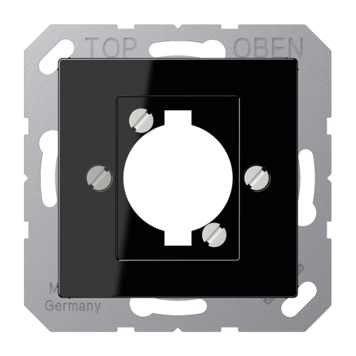 Jung Afdekking A500 zwart slv.v.XLR-aansl.ds. - 4011377105096 - 20015963