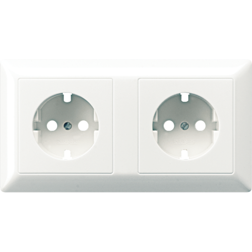 Jung Losse afdekplaat as500 alpin wit 2 voudi - 4011377117310 - 20017026