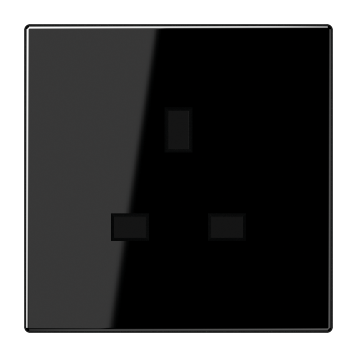 Jung WCD British Standard  13A LS zwart - 4011377117815 - 20019375