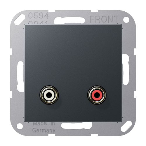 Jung Afdekking A500 antrac. voor Cinch Audio - 4011377132146 - 20019898