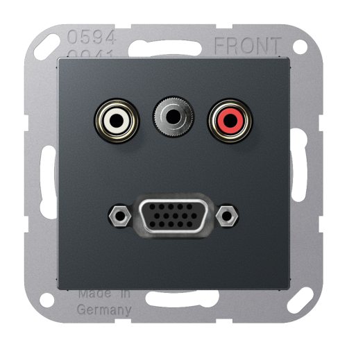 Jung Afdekking A500 antrac. v. Audio/Jack/VGA - 4011377132207 - 20019910
