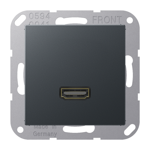 Jung Afdekking A500 antraciet voor 1xHDMI - 4011377132245 - 20019929