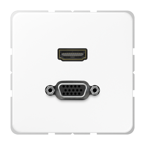 Jung Afdekking CD500 alpin wit voor HDMI/VGA - 4011377132528 - 20020004