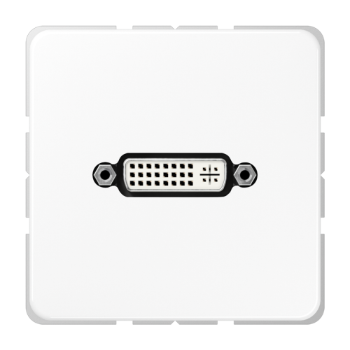 Jung Afdekking CD500 alpin wit voor 1xDVI - 4011377132542 - 20020005
