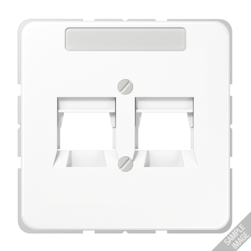 Jung Afdekking CD500 zwart v.mod.jack 2-vdg. - 4011377146457 - 20017918
