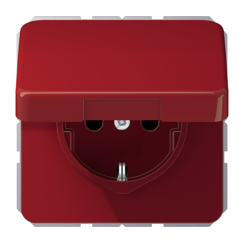 Jung Wcd.CD500 rood met R/A &klapdeksel - 4011377146938 - 20017474