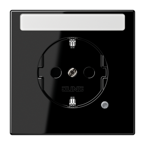 Jung Wcd.LS990 zwart m.R/A,tekstv.&glimlamp - 4011377147195 - 20019058